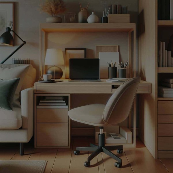 Comment aménager un petit espace de bureau productif et discret dans le salon ?